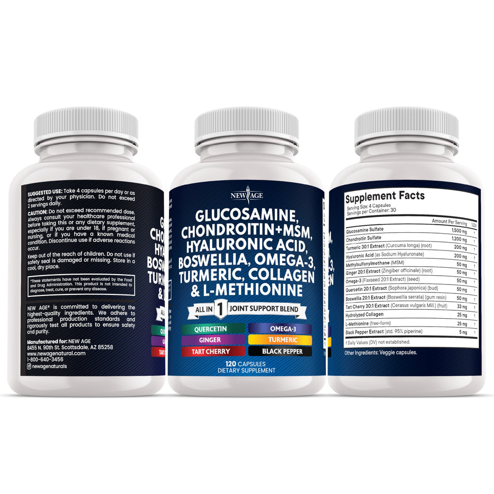 NEW AGE dose-spoon-shot depicting simple daily dosing convenience