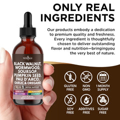 NEW AGE Dropper pours drops into glass for easy daily use