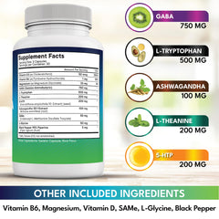 New Age GABA All-In-1 bottle pour shows easy daily dosing.