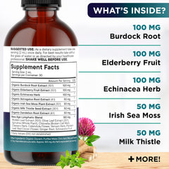 New Age Lymphatic Drainage Drops dropper ready for daily use