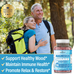 New Age Magnesium Gummies kids serving view demonstrates family-friendly use.