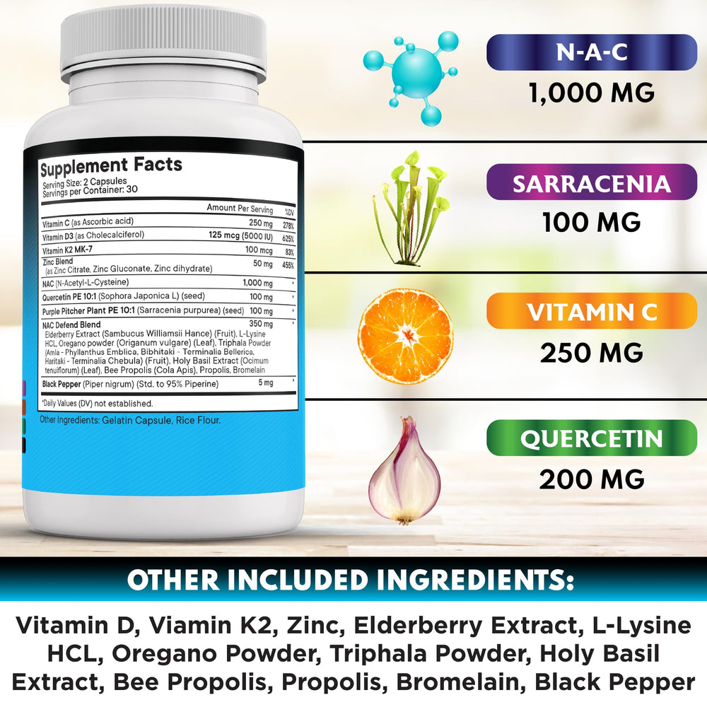 NEW AGE NAC supplement packaging USA made conveys trusted quality.