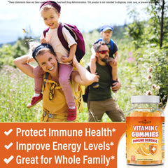NEW AGE Vitamin C Gummies on plate showing bright orange aroma and taste.