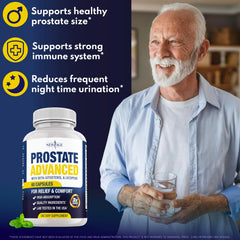 NEW AGE Prostate Advanced capsules ready for daily urinary support