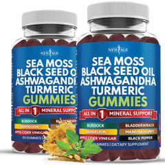 New Age Sea Moss Gummies bottle for daily wellness and convenient use