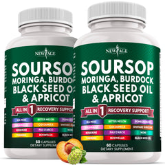 NEW AGE Soursop Supplement bottle front for daily wellness