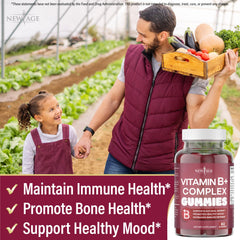 New Age Vitamin B Complex Gummies ingredients label lists B vitamins