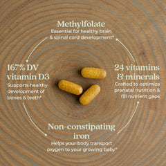 New Chapter Advanced Perfect Prenatal with ginger to help ease morning nausea.