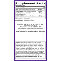 New Chapter Blood Pressure Take Care non-GMO stamp signals product integrity and purity.