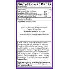 New Chapter Blood Pressure Take Care product shot emphasizing plant-based, full-spectrum extract.