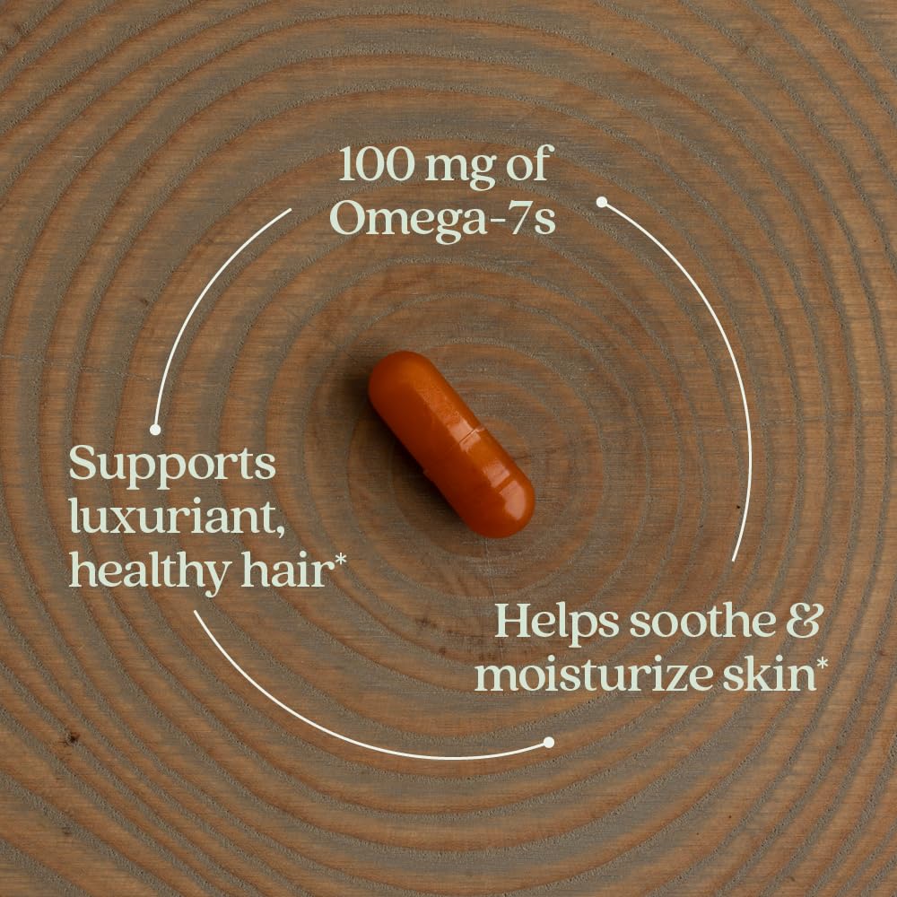 New Chapter calendula rosemary blend closeup, herbal components for a balanced profile.