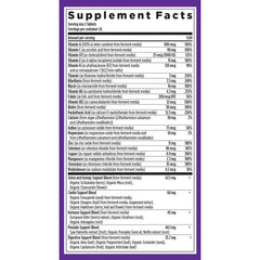 New Chapter Every Man label close-up emphasizing fermented whole-food nutrients