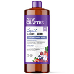 New Chapter liquid multivitamin berry flavor pour for easy daily nourishment.
