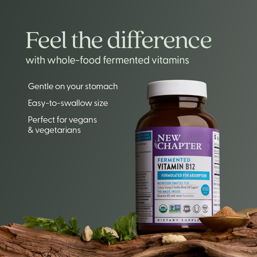 New Chapter B12 with maca root energy blend for natural vigor