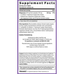 New Chapter Magnesium Complex ingredients highlight sea-sourced and fermented magnesium