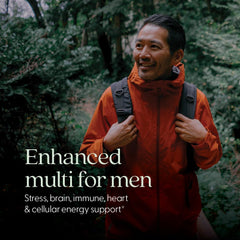 New Chapter Men's Multivitamin capsules designed for gentle digestion and on-empty-stomach use