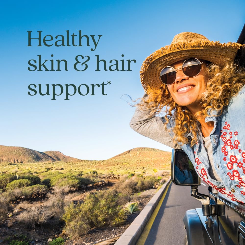 New Chapter Omega-7 capsules closeup, easy-to-swallow vegetarian capsules.