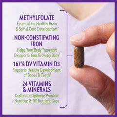 New Chapter Perfect Prenatal tablets arranged for easy daily dosing.