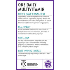 New Chapter Prenatal seal and gluten-free certification on packaging.