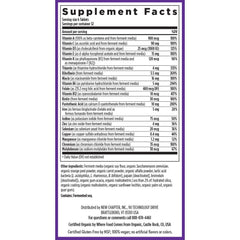 New Chapter Tiny Tabs multivitamin with organic vegetables content and 22 nutrients for daily energy.