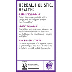 New Chapter vegetarian capsules packaging, clean and simple design.