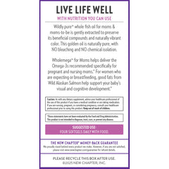 New Chapter Wholemega for Moms NSF-certified label signals safety and quality for moms