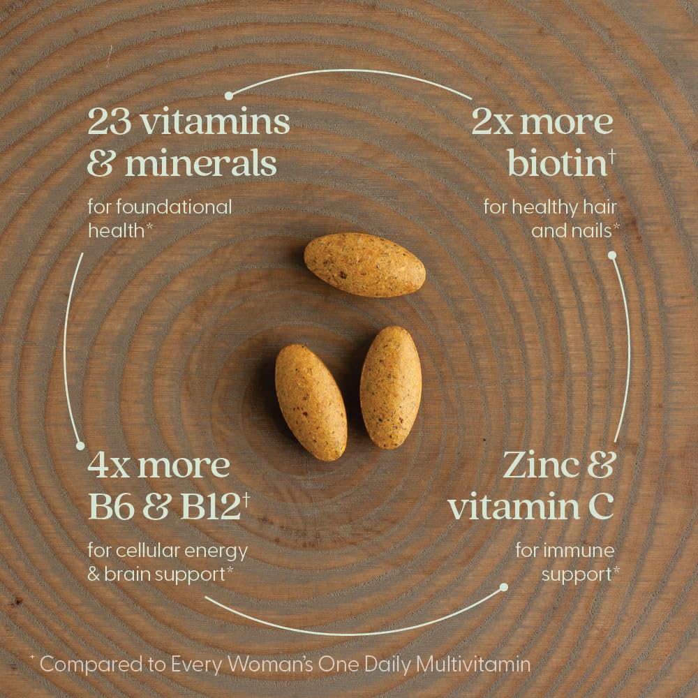 New Chapter organic vegetables and herbs imagery shows certified ingredients in the formula.