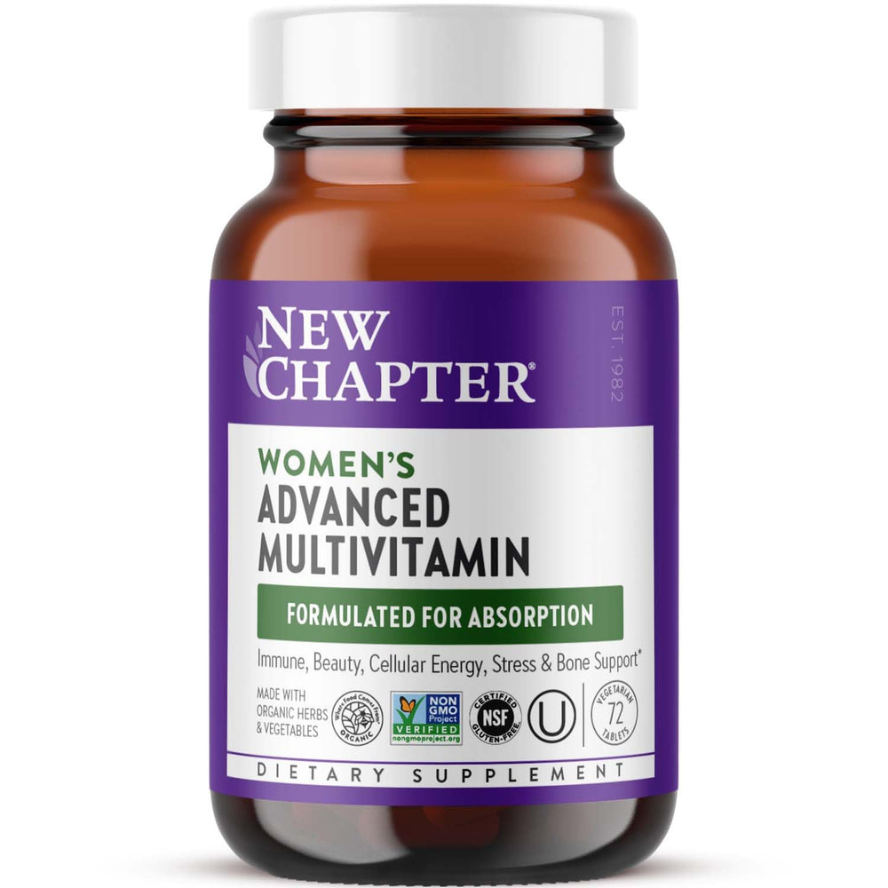 New Chapter Women’s Multivitamin advanced bottle for daily wellness support