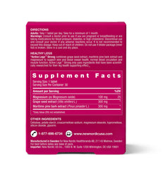 New Nordic Active Legs Strong magnesium supplement composition shown