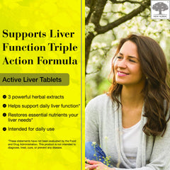 NEW NORDIC Active Liver packaging graphic highlighting natural ingredients