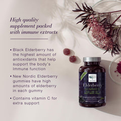 New Nordic Elderberry gummies suitable for kids.