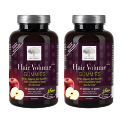 New Nordic Hair Volume Gummies apple-flavor bottle for daily vitality.