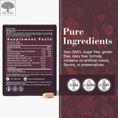 NEW NORDIC Hair Volume Menopause label closeup highlighting ingredients
