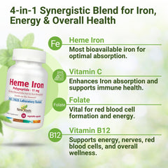 NEW ROOTS HERBAL B12 capsule supports energy metabolism and oxygen transport