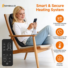 NEWBULIG massager featuring adjustable nodes for personalized comfort