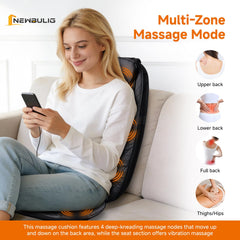 NEWBULIG massager includes lower-back heat to boost relaxation after long sits