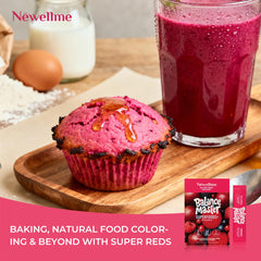 NEWELLME Balance Master natural red color for baking and drinks.