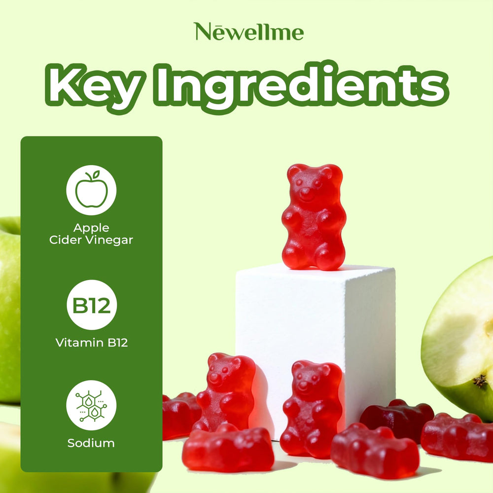 Newellme sugar-free ACV gummies offer fruity taste without vinegar aftertaste.