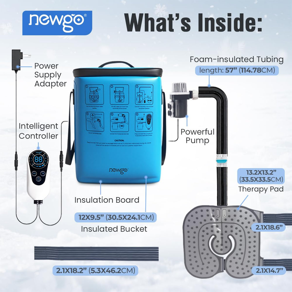 NEWGO flow-rate controls and tubing assembly for personalized comfort