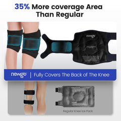 NEWGO knee ice pack dual-sided fabric offers gentle contact.