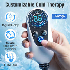 NEWGO quiet pump operation minimizes distraction during therapy