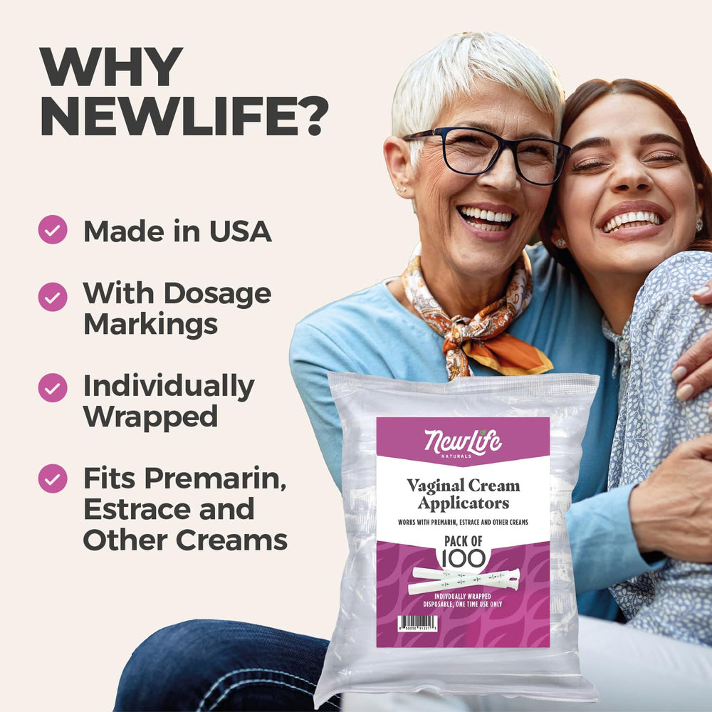 NewLife Naturals comfort-tip applicator enables gentle insertion for sensitive personal care products.