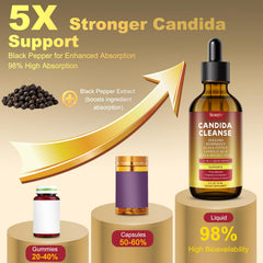 Newpie Candida Cleanse oregano leaf highlight for digestive comfort.
