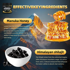 Newrish Shilajit Gummies fulvic-acid-85-minerals: supports mineral intake with ease.