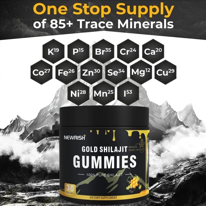 Newrish Shilajit Gummies no artificial additives, organic heritage