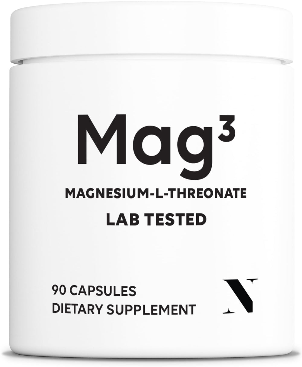 Newt Mag3 bottle front highlights high-absorption magnesium for cognitive and joint support.