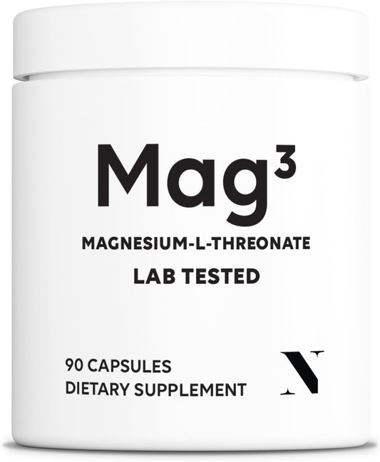 Newt Mag3 bottle front highlights high-absorption magnesium for cognitive and joint support.