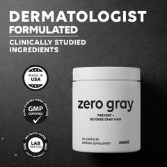 Daily routine with ZERO GRAY for natural color maintenance.
