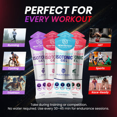 NewTrition Energy Gel Easy On Stomach reduces heaviness during workouts.