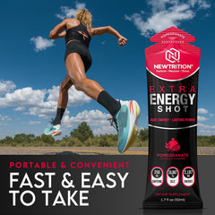 NewTrition apple surge energy shot bottle for quick energy during travel